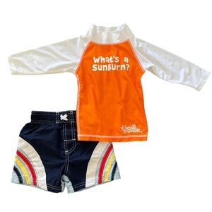 Baby Boy Swimsuit 12 Months Swimming Trunks and Rashguard